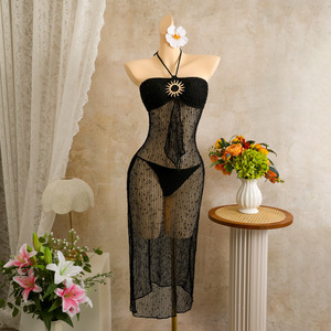 Nuovo Set Due Pezzi per Vacanze al Mare 2026, Costume da Bagno Sexy con Paillettes e Bretelle, Bikini - Product Image 6