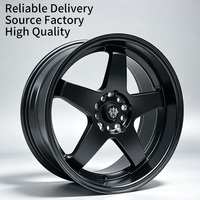Jantes FLowtone haute performance 18 pouces 5x114.3 5 branches noir mat en alliage pour Nissan GTR Silvia S14 Toyota Supra