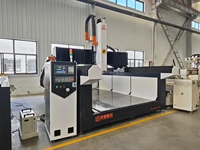 Rongchi 3 Axis Automatic 3D Carpintería CNC Router Molde de espuma a gran escala Talla de madera dura PLC DSP Control Empresas de publicidad