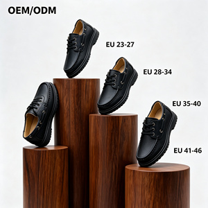 <span class=keywords><strong>CACATUA</strong></span> Family Shoes Mocasines negros para hombre con cordones y punta de goma, informales, transpirables, antideslizantes, A539-4 - Product Image 1