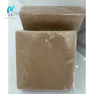 Mingxuan Paper Napkins Manufacturers Custom Virgin 2ply 250piece 8bags Cocktail White Brown Black Bar Square Napkins For Hotel
