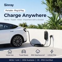 3,5KW 7KW Tragbares EV-Ladegerät Typ 1 Typ 2 GBT AC 220V IP65 0-32A Plug-and-Play Heim-EV-Ladestation Ladekabel