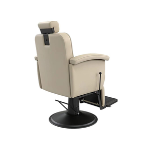 Sillón de Barbería Moderno de Cuero Sintético, Altura Ajustable, Base Hidráulica Resistente, Ecológico, para Salón de Belleza, Barbería, Sala de Estar - Product Image 4