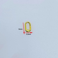 Vente en gros de fermoirs à ressort ovales en métal bon marché de 8mm 10mm 12mm 14mm connecteur pour bijoux à bricoler soi-même