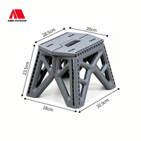 Tabouret pliant portable en plastique multi-usage pour camping, pique-nique, file d'attente et usage domestique