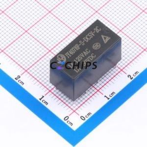 JY4078F-S-DC5V-2C Signal Relay <b>DIP</b>,20.2x10mm Relay 2 Changeover: 2C (DPDT-Changeover)::: <b>Silver</b> Alloy 3A - Product Image 1