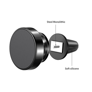 Draagbare Dashboard Sterke Magnetische Telefoonhouder Auto <span class=keywords><strong>Air</strong></span> Vent Metaal Aluminium Stabiele Mobiele Telefoon Houder Auto Magnetische Clip - Product Image 3