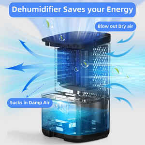 Déshumidificateur d'air miniature familial 2025, 1000 ml, portable, pour la déshumidification de l'air, petit déshumidificateur pour chambre à coucher, salle de bain - Product Image 5