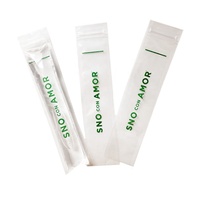 Sachet transparent personnalisé thermoscellé pour la congélation du yaourt Sac d'emballage pour moule à crème glacée en plastique