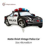 Ballons en aluminium de véhicules de dessin animé : Voiture, Hélicoptère, Avion rouge et bleu, Ballon Mylar pour garçons, Thème voiture et avion, Anniversaire d'enfants