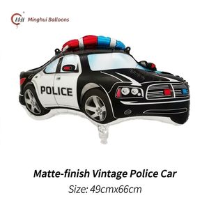 Ballons en aluminium de véhicules de dessin animé : Voiture, Hélicoptère, Avion rouge et bleu, Ballon Mylar pour garçons, Thème voiture et avion, <span class=keywords><strong>Anniversaire</strong></span> d'enfants - Product Image 2
