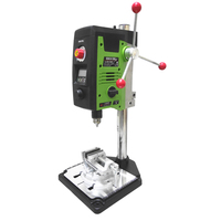 Perceuse à colonne numérique de précision 800W électrique, broche 13mm, course 90mm, BG-518801, marque MINIQ, 200-2500 tr/min, en fonte, qualité DIY