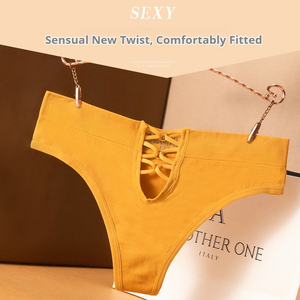 Pantaloni <span class=keywords><strong>perizoma</strong></span> bassi da donna senza cuciture di alta qualità modello solido <span class=keywords><strong>con</strong></span> elevata elasticità e Design aderente - Product Image 3