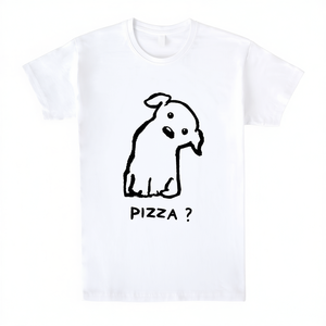 Camiseta Pizza Time blanca unisex promocional - Product Image 2