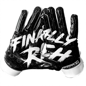 Gants de football américain 7v7 personnalisés pour receveurs, respirants, légers, à doigts complets, antidérapants, pour jeunes et adultes - Product Image 1