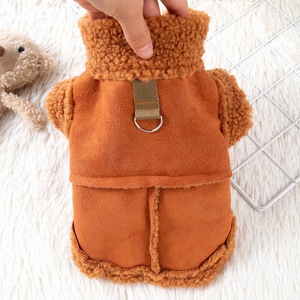 <span class=keywords><strong>Hot</strong></span> Selling Bontharnas Kleding Herfst Winterjas Hond Trekken Vest Kleding Huisdier Benodigdheden Pluizige Coltrui Hondenkleding - Product Image 2