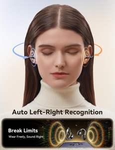 หูฟังไร้สายแบบหนีบหู-ตัดเสียงรบกวนแบบแอคทีฟ เบสหนัก น้ำหนักเบา สวมใส่สบาย อัตโนมัติ แยกซ้าย-ขวา <span class=keywords><strong>jl</strong></span> - Product Image 4