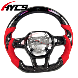 Accesorios para Automóviles, Volante LED de Fibra de Carbono Personalizado para <span class=keywords><strong>Honda</strong></span> Civic de 11.ª Generación, Accord, <span class=keywords><strong>CRV</strong></span>, para Acura Integra <span class=keywords><strong>Type</strong></span> S A-Spec - Product Image 4
