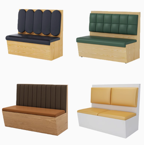 Cabina personalizada sofá cadena tienda leche té café restaurante occidental Silla de comedor restaurante cabina asiento olla caliente muebles - Product Image 6