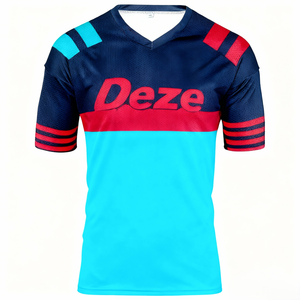 Camiseta de Manga Corta Transpirable, de Secado Rápido y Alta Elasticidad, Personalizada con Estampado, para Ciclismo, Descenso de Montaña, MTB - Product Image 1