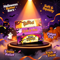 Jouet Squishy Halloween en forme de beurre pour garçons de 14 ans et plus, en TPE, à remontée lente, anti-stress, cadeau de fête, vente en gros