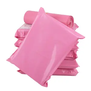 Custom Logo Printed Pink Tear-Proof Poly Clothing Shipping Courier Mailer Mailing Bags for Packaging and Express Mail Use