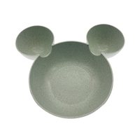 Vaisselle Kawaii en forme de Mickey, ensemble de vaisselle pour l'alimentation des bébés, bol en paille de blé, baguettes, fourchette et cuillère, ensemble de couverts 4 pièces