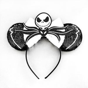 Oreilles de souris Bandeaux à paillettes pour filles Bébé Femme Grogu Master <span class=keywords><strong>Yoda</strong></span> Arcs Accessoires pour cheveux Cadeaux - Product Image 3