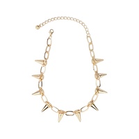 Nuevo Collar Gargantilla Punk Gótico Hecho a Mano para Mujer, Joyería Exagerada con Púas y Remaches Estilo Rock