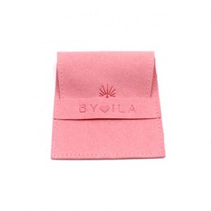 Pochette de voyage en velours en gros avec cordon de serrage pour petits bijoux (bracelets, montres, colliers) avec logo personnalisé imprimé - Product Image 6