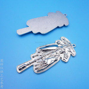 Porte-clés Anime Personnalisé en Alliage Moulé Sous Pression, Pendentif Métallique Électroplaqué Or, Nickel, Cuivre, Taille Personnalisée, Cadeau Promotionnel - Product Image 3