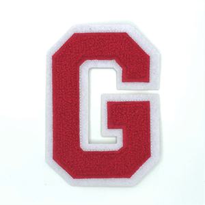 Benutzer definierte 3D <span class=keywords><strong>Letter</strong></span> Patch Stickerei Chenille A-Z Buchstaben für Kleidung 1-3 Tage Probenzeit - Product Image 5