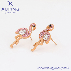 97797 <span class=keywords><strong>XUPING</strong></span> Joyería Al Por Mayor Aretes De Acero Inoxidable Chapados En Oro Joyería De Moda Para Mujer - Product Image 3