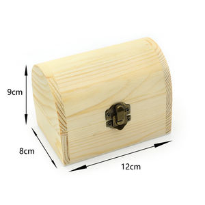 กล่องเก็บเครื่องประดับไม้ทำมืออเนกประสงค์ กล่องของขวัญไม้ กล่องสมบัติไม้ สำหรับตกแต่งบ้าน ขายส่ง - Product Image 2