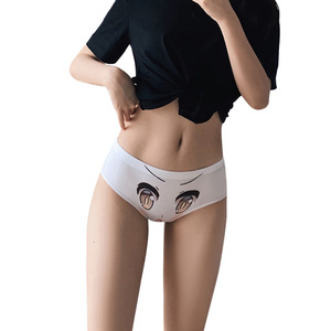 Japanese Cute <strong>Anime</strong> Lolita Women <strong>Panties</strong>, Plus Size Sexy Mid &amp; Low Rise Half Hip Cartoon Briefs - Product Image 5