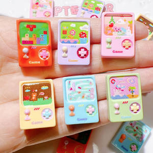 100 pièces dessin animé Console <span class=keywords><strong>de</strong></span> jeu dos plat résine Cabochon pour cheveux arcs Center bricolage Scrapbooking Fit téléphone décoration accessoires - Product Image 1