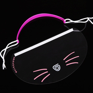 Protection faciale transparente avec motif de chat, 50 pièces, protection pour enfants, salon de coiffure, protection faciale portable anti-poussière - Product Image 4