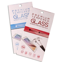Boîte d'emballage pour protecteur d'écran de smartphone en carton blanc écologique avec logo personnalisé pour accessoires de téléphonie mobile