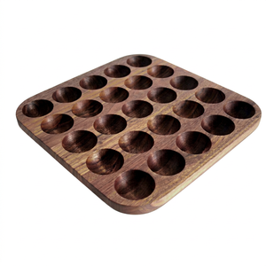Porta Huevos de Madera de Roble con 25 Ranuras, Bandeja Cuadrada para Exhibición, para Mercado, Hotel, Desayuno, OEM, Personalizado, Vietnam - Product Image 2