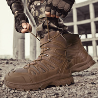 Offre Spéciale bottes de combat d'entraînement en plein air pour hommes de grande taille, bottes tactiques de vêtements de travail