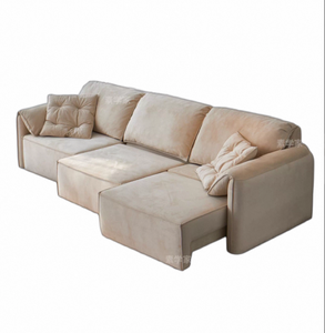 Voi Tai L Hình Dạng Điện Vải Sofa Đặt Phòng Khách <span class=keywords><strong>Lecong</strong></span> Điện Mở rộng Chức Năng Sofa Giường Không Tường - Product Image 1
