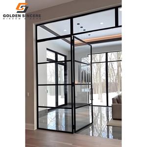 Porte battante en aluminium à simple vitrage de haute qualité GS pour usage de bureau - Product Image 4