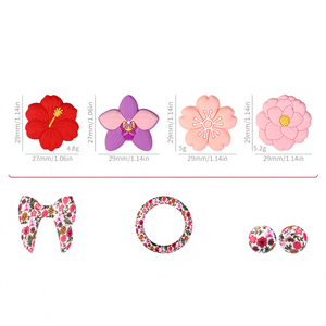 Cuentas de Silicona con Forma de Flor y Lazo, Grado Alimenticio, Libres de BPA, para Manualidades, Bolígrafos con Cuentas, Accesorios para Hacer Joyería - Product Image 2