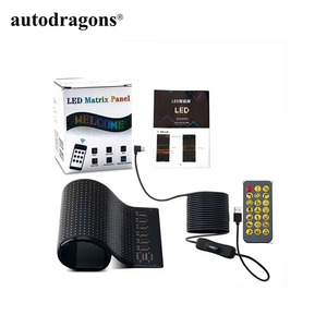 Letrero LED Flexible para Automóvil Autodragons, Luz Flexible con Control por Aplicación, Tablero de Mensajes Desplazables Cuadrado a Prueba de Agua - Product Image 3