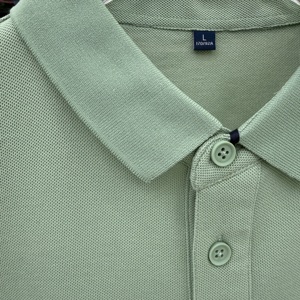 Hautfreundliches Baumwoll-Synthetikfaser-Mischgewebe Herren Revers Kurzarm Golf Polo Tägliches Freizeithemd - Product Image 2