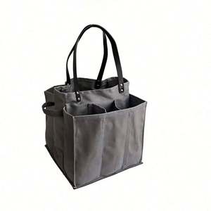 Custom Logo Printing Blank Plain Pocket Shoulder Handle Cotton Canvas Tote Bags - Product Image 4