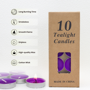 <span class=keywords><strong>Velas</strong></span> de Té Perfumadas con Aroma a Lavanda de Cera de Parafina, <span class=keywords><strong>Velas</strong></span> de Té Perfumadas de Color Morado, <span class=keywords><strong>Velas</strong></span> Votivas al por Mayor - Product Image 4