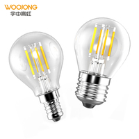 WOOJONG fabricante de material de vidrio bombilla led A60 E27 11W 220-240V globo filamento bombilla led foco lámpara incandescente bombilla Edison