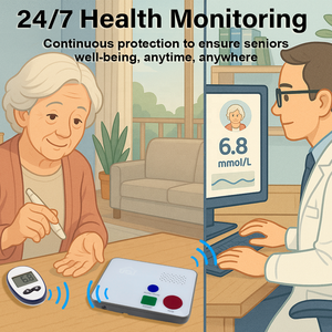 Thông Minh chăm sóc người cao tuổi đau miễn phí máu Glucose Meter Kit với không đau <span class=keywords><strong>lancing</strong></span> thiết bị, sử dụng nhà xách tay glucose Monitor - Product Image 5