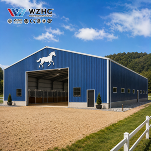Structure en acier pour arène d'entraînement équestre avec cadre sur mesure et grand espace intérieur pour l'équitation - Product Image 1